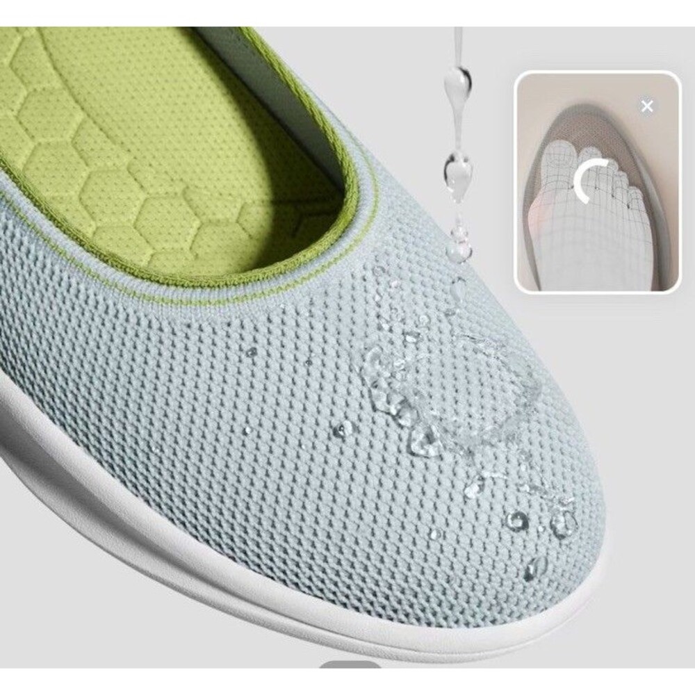 VIVAIA Walker Pro Hybrid Izabel Ballet Flats Women US 6.5 EU 37 Ice Flow NWOB - Picture 2 of 11